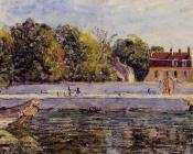 阿尔弗莱德 西斯莱 : Saint-Mammes, House on the Canal du Loing